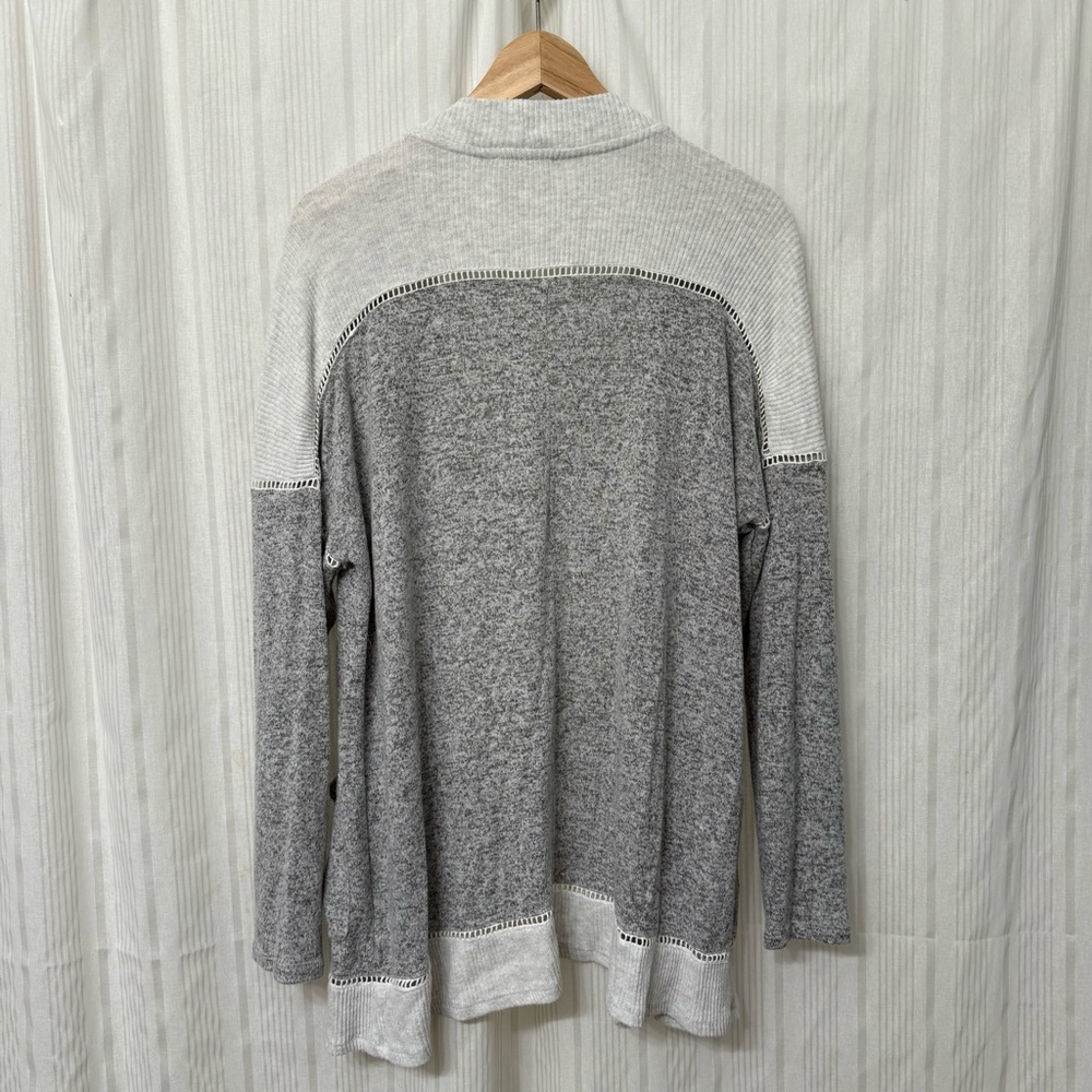 EUC💕 Olive & Oak Drop Shoulder Long Sleeve Open Cardigan with Pockets - Picture 2 of 7